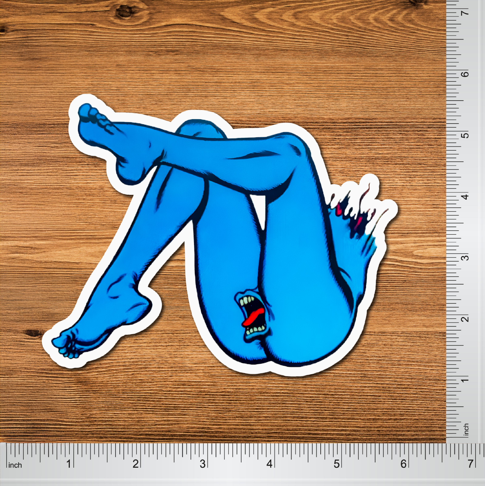 Santa Cruz Style Screaming Mouth Lips Surf Skate Sticker Decal 2-Pack Vinyl 5\