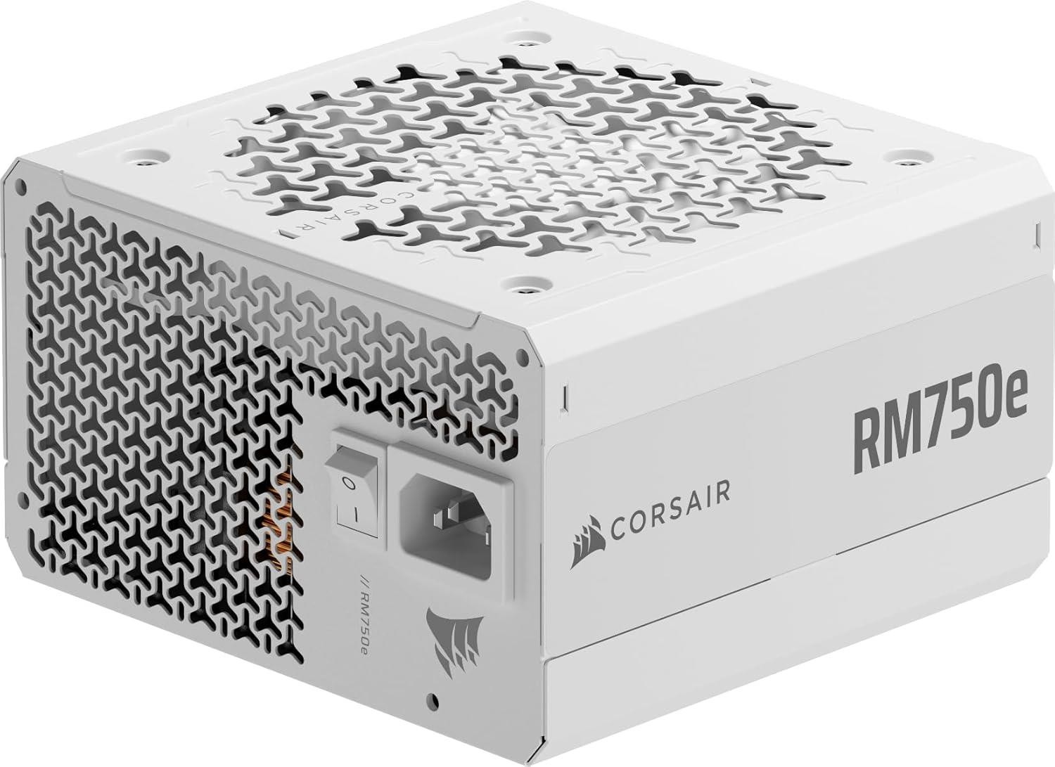 Corsair RM750e White 750W 80+ Gold ATX 3.1 Power Supply Certified Refurbished