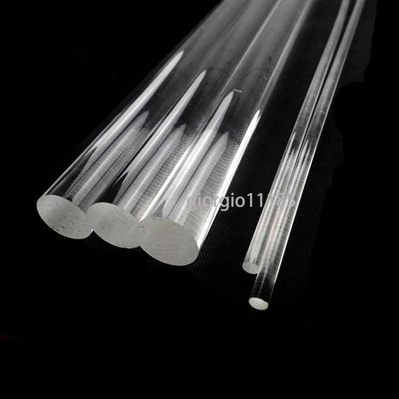 US Stock 9pcs 5mm ±10% Dia. 13” Long Clear Acrylic PMMA Plastic Rod