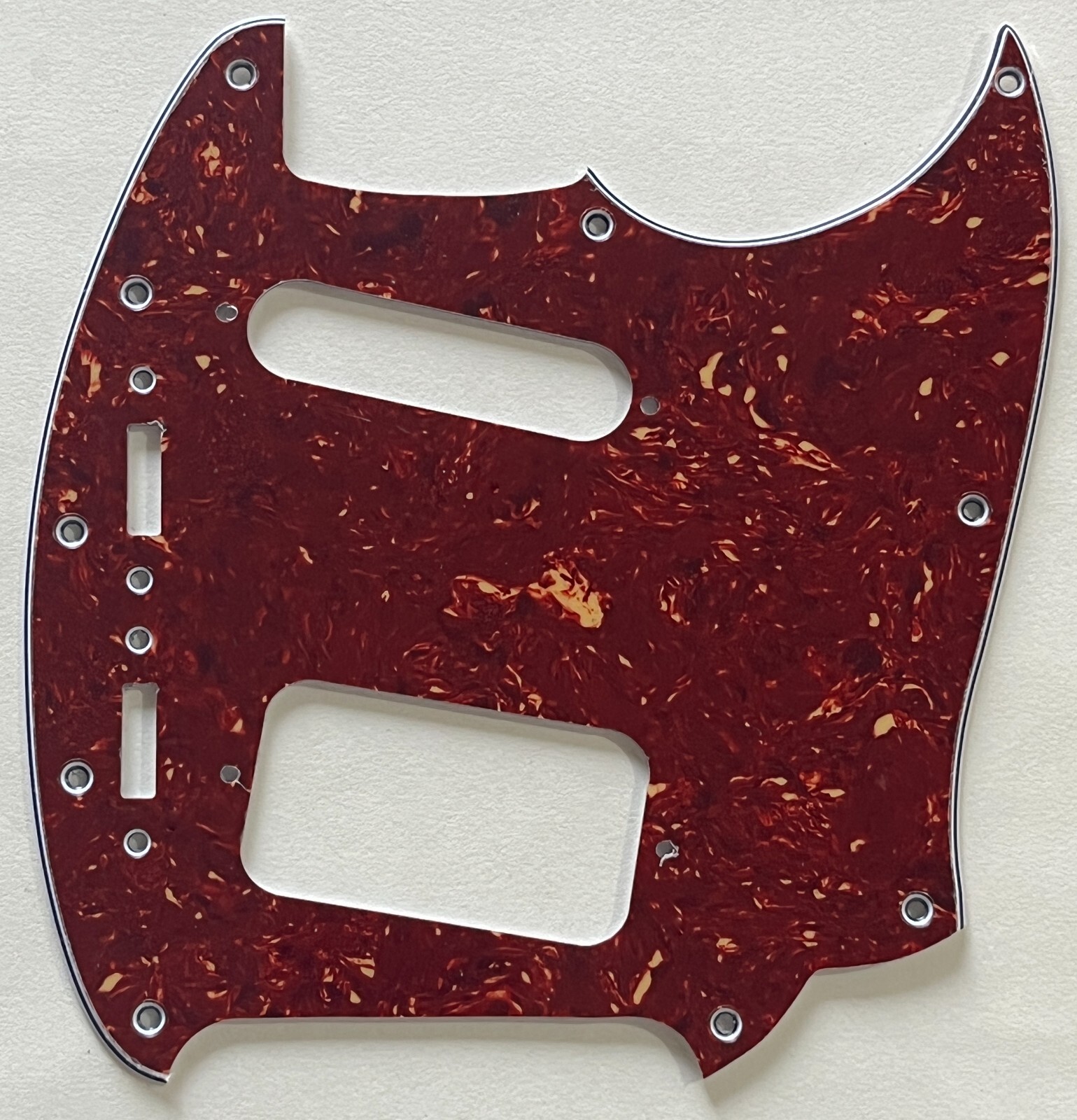 4 Ply Red Tortoise Pickguard Fit Fender Kurt Cobain Jag-Stang Style Guitar Parts