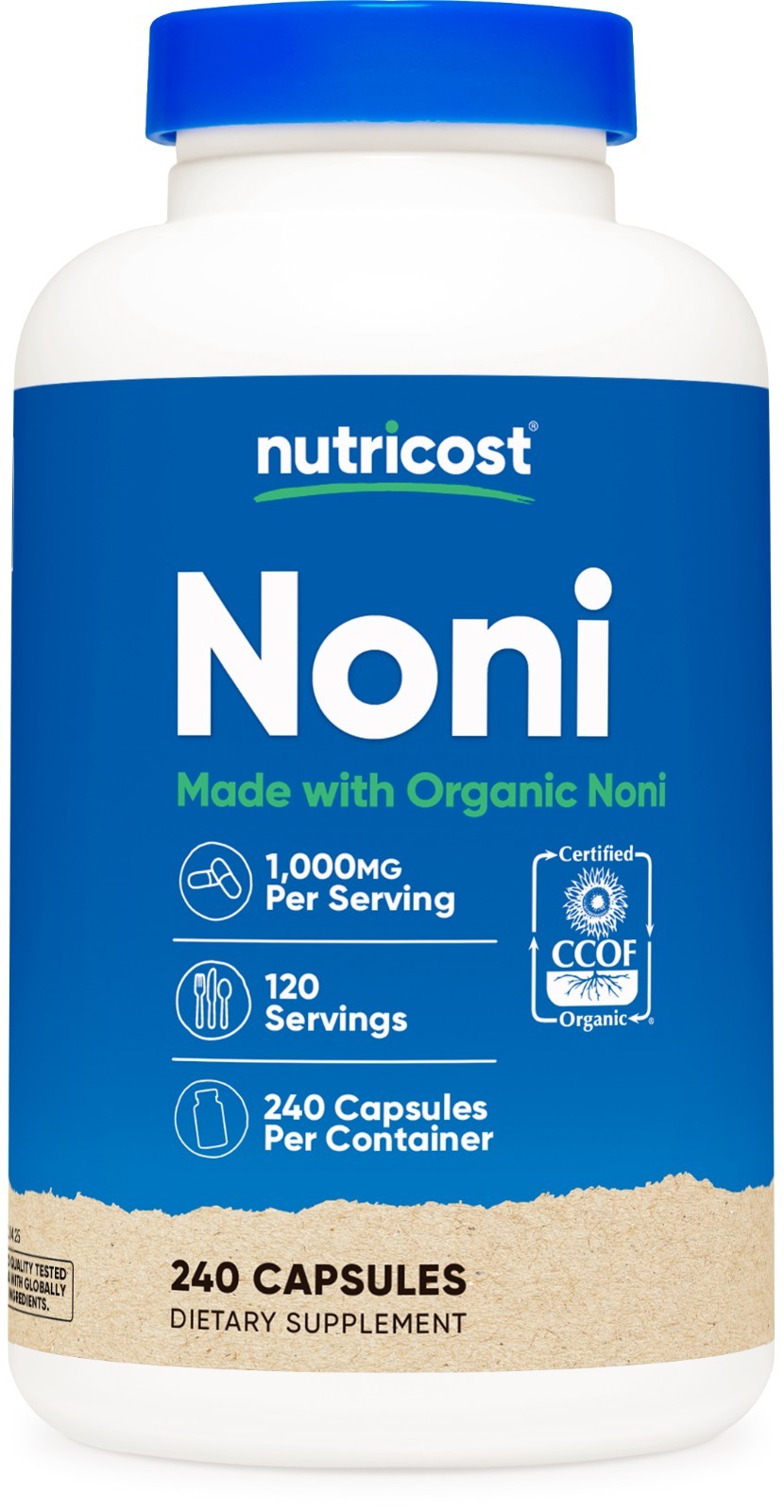 Nutricost Noni Capsules 500mg, 240 Capsules - Made with Organic Noni