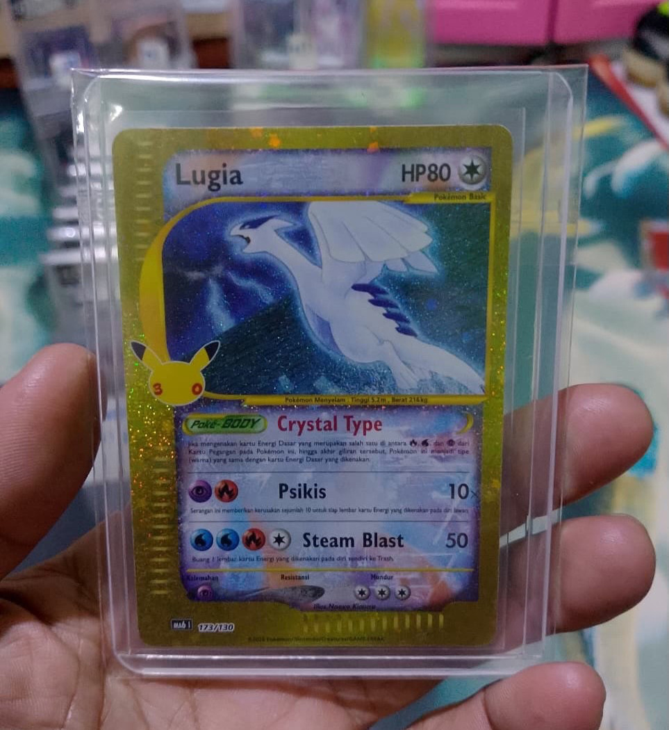 2026 Pokemon Indonesia TCG 30th Lugia Classic Aquapolis Crystal  173/130 MA6