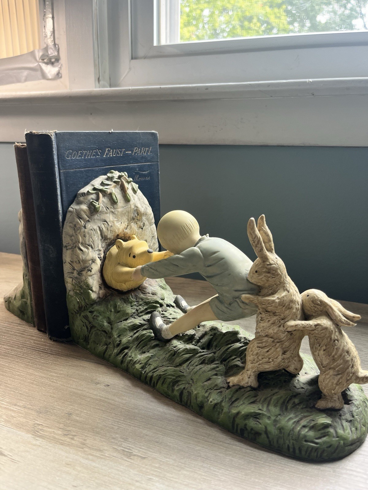 Classic Winnie the Pooh Bear Disney Charpente Michel & Company Book Ends Vintage