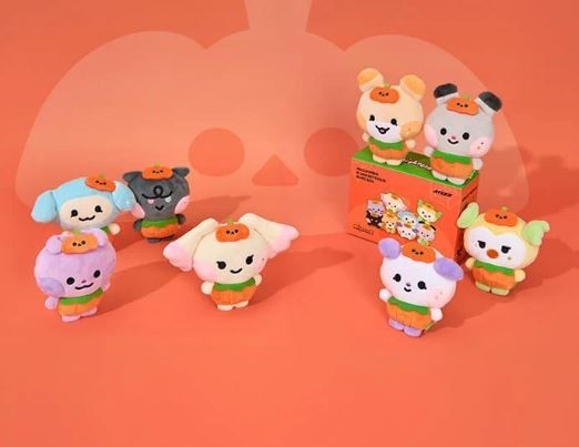 PRESALE [US Exclusive] ATEEZ MIGHTEEZ HALLOWEEN Pumpkin PLUSH KEYCHAIN BLIND BOX