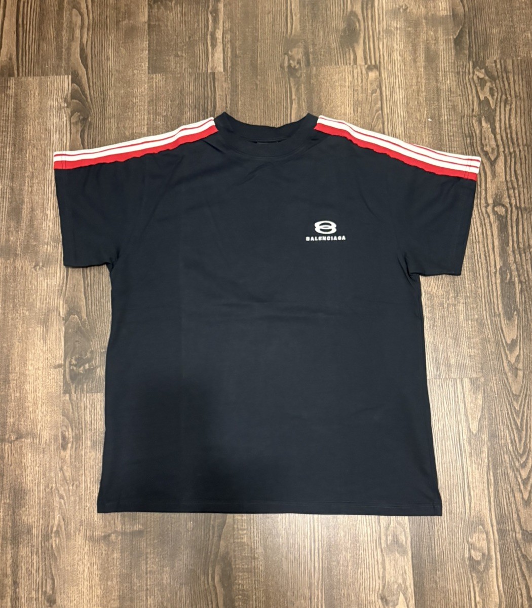 Balenciaga Unity Sports Icon T-shirt Navy Blue Size Small Used Good Condition