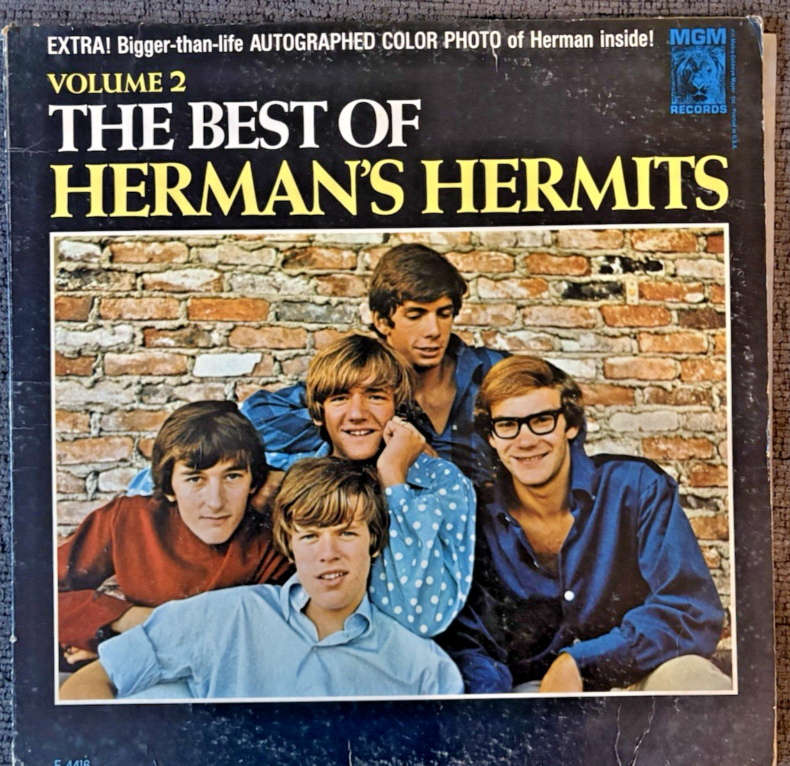 Herman’s Hermits The Best Of Vol 2 LP MGM E-4416 Mono 1966 Vinyl