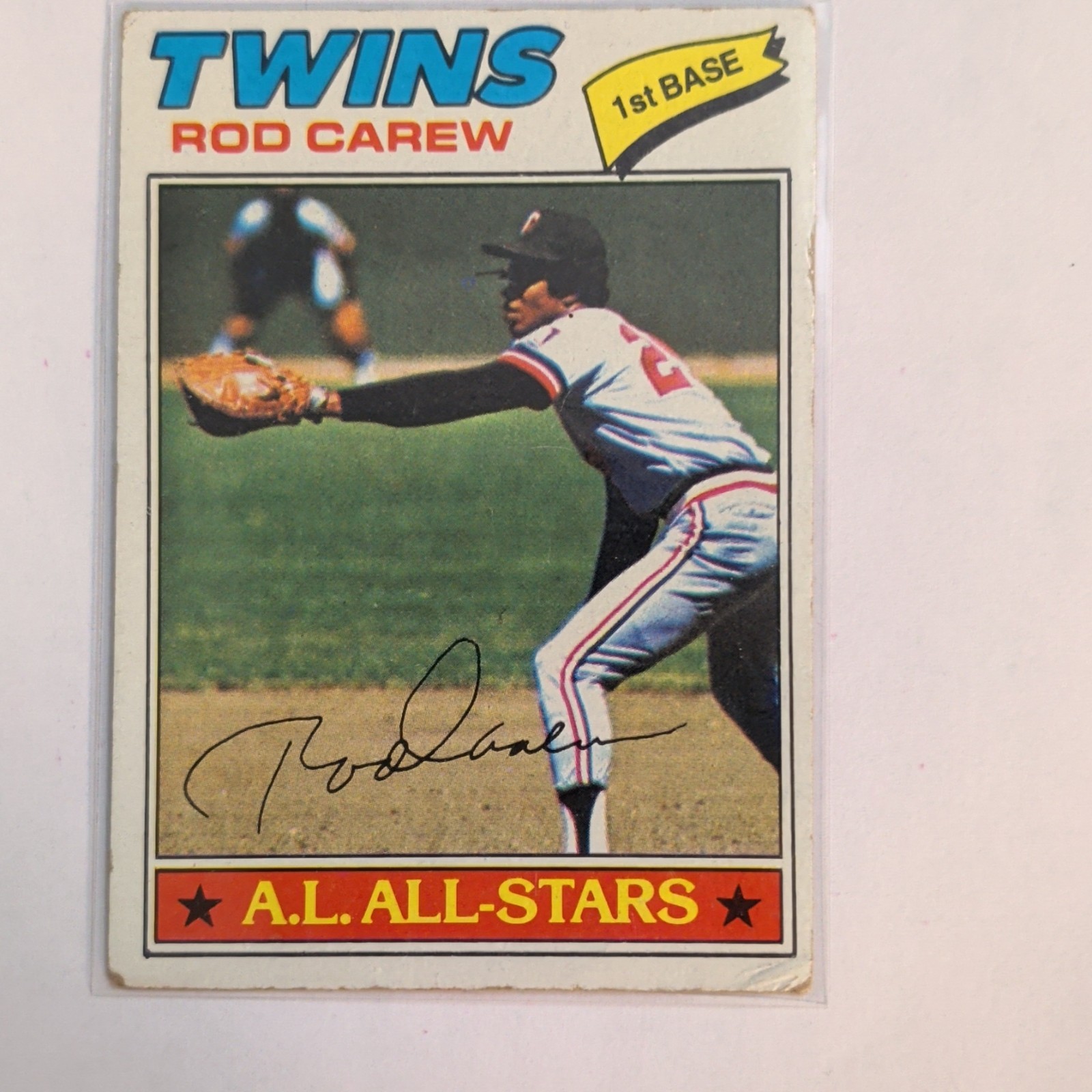 1977 Topps Rod Carew Baseball Card 1977 Topps Rod Carew Baseball Card