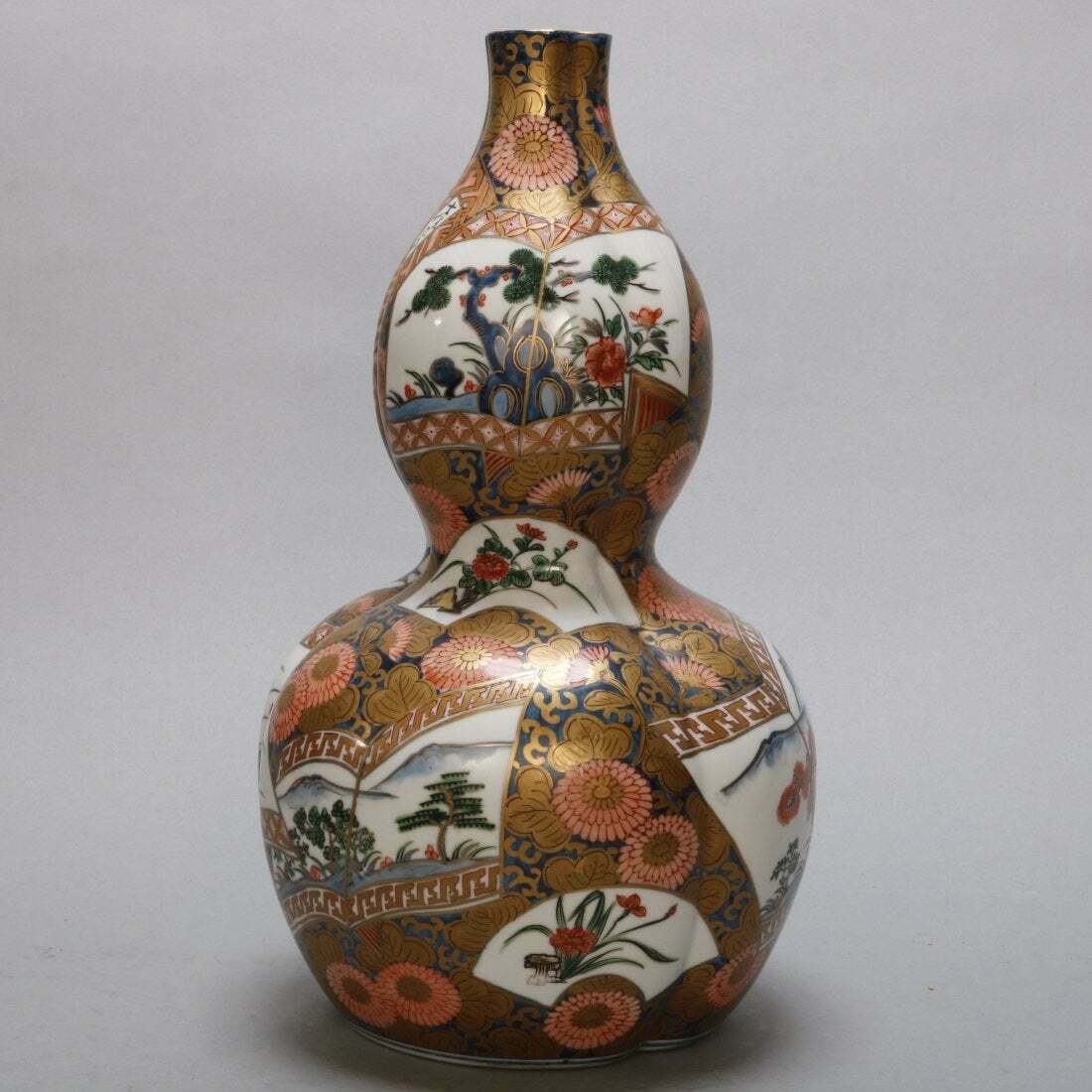 VINTAGE ANTIQUE ORIENTAL DOUBLE GOURD SHAPED 14