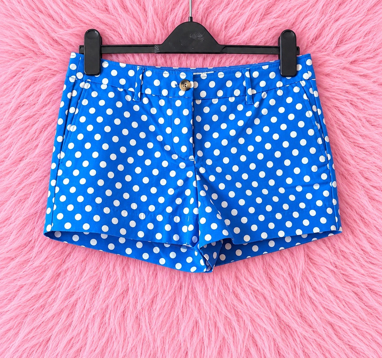 Boden Womens Polka Dot Hot Pants Shorts / Blue & White / Size UK 10 PETITE Boden Womens Polka Dot Hot Pants Shorts / Blue & White / Size UK 10 PETITE