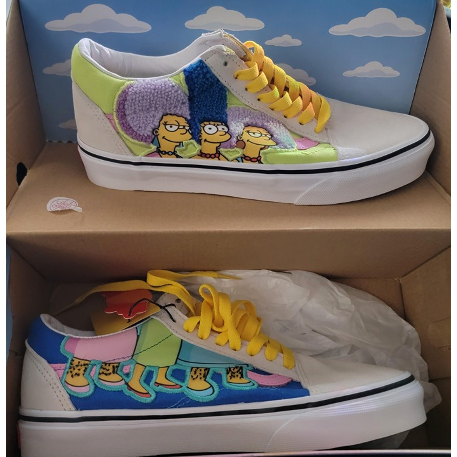 Simpsons Vans Limited Edition Shoes Sz US 6.5 M / 8 W Old Skool The Bouviers