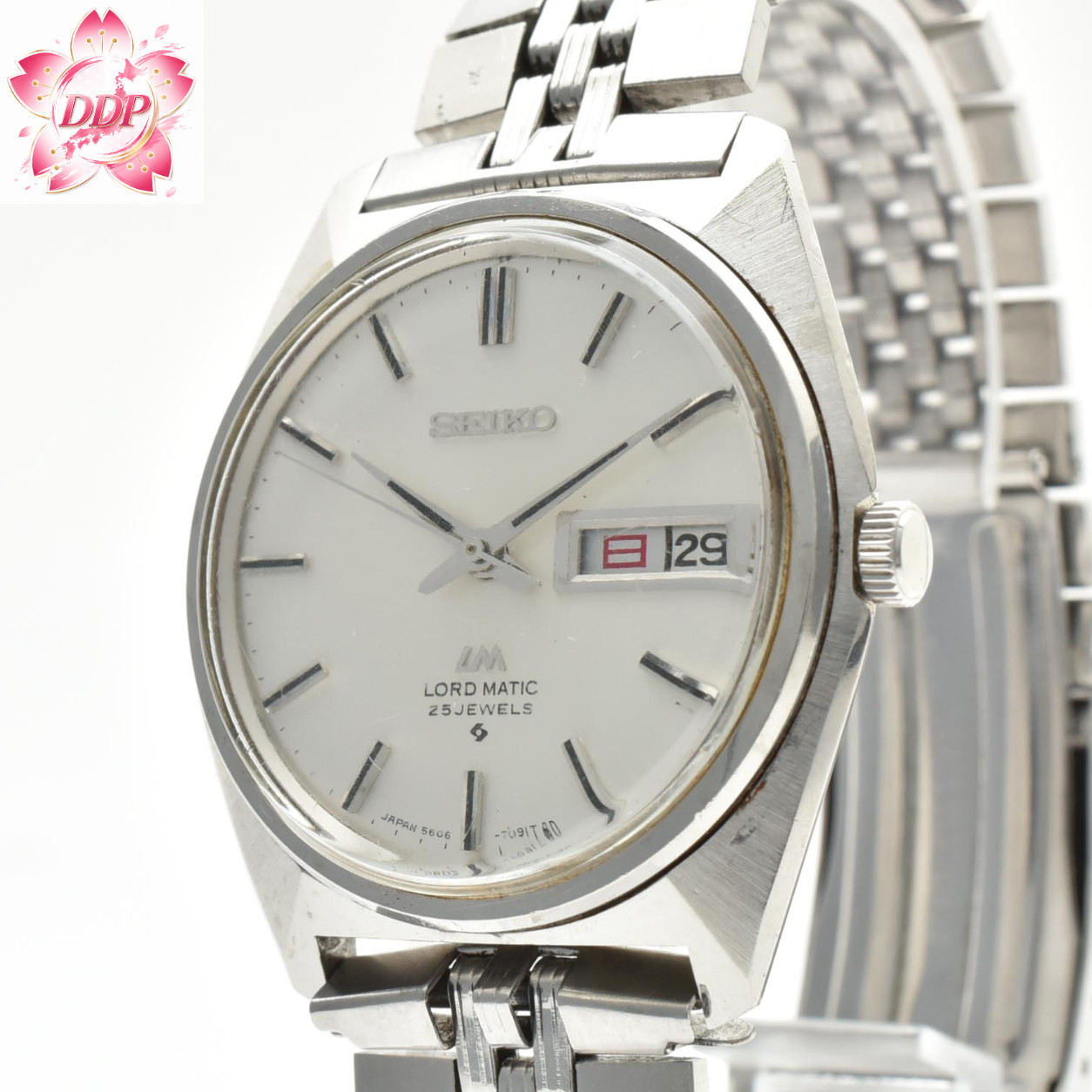 Vintage [Exc+5] SEIKO 5606-7000 1978 Lord Matic 35mm Automatic Men\'s Kanji JAPAN