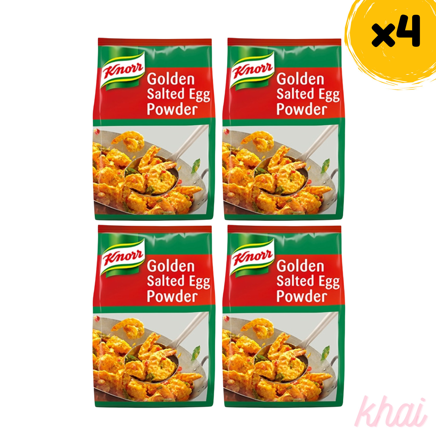 4x Knorr Golden Salted Egg Powder 800g Made from Real Eggs Original DHL Shipping