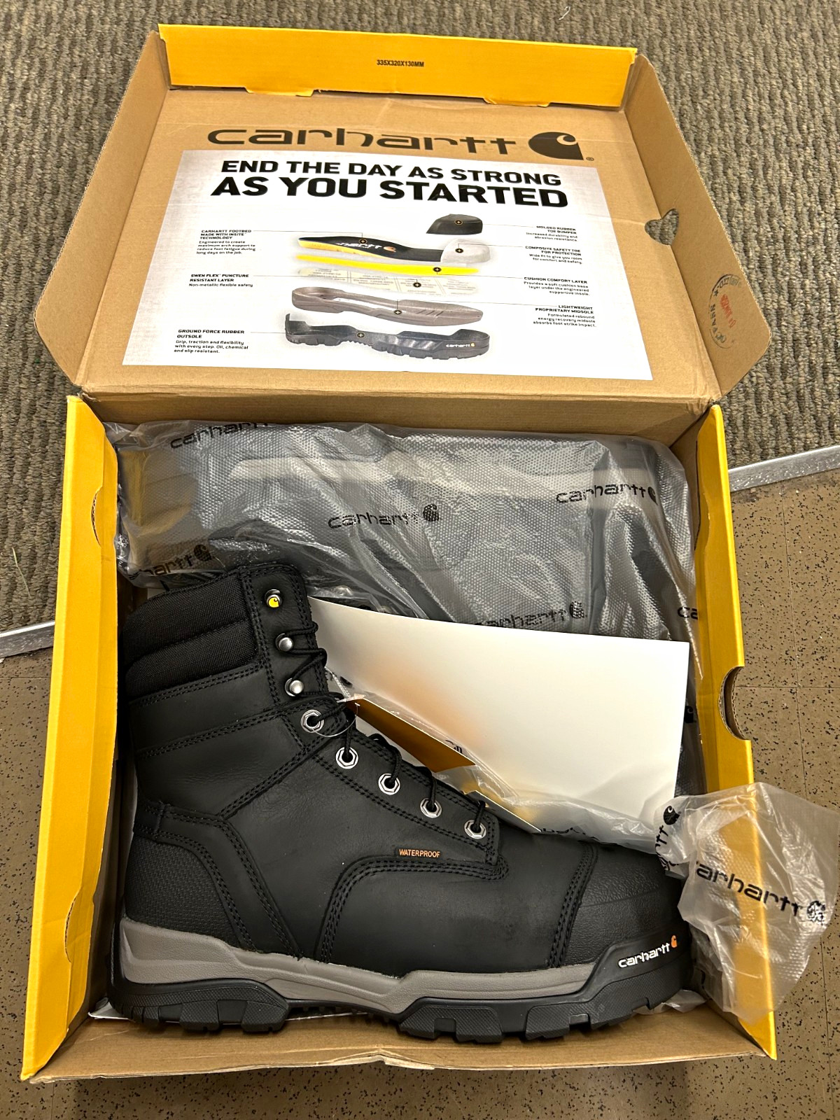 Carhartt Ground Force Waterproof Insulated EH Composite Toe Boots 9.5W