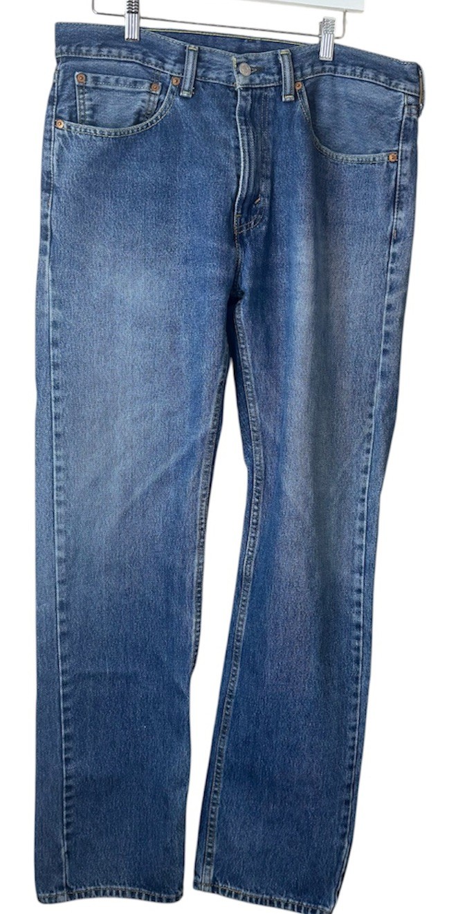 Levi\'s 501 Original Fit Men\'s Jeans 34x34 Light Distress Light Wash Levi\'s 501 Original Fit Men\'s Jeans 34x34 Light Distress Light Wash