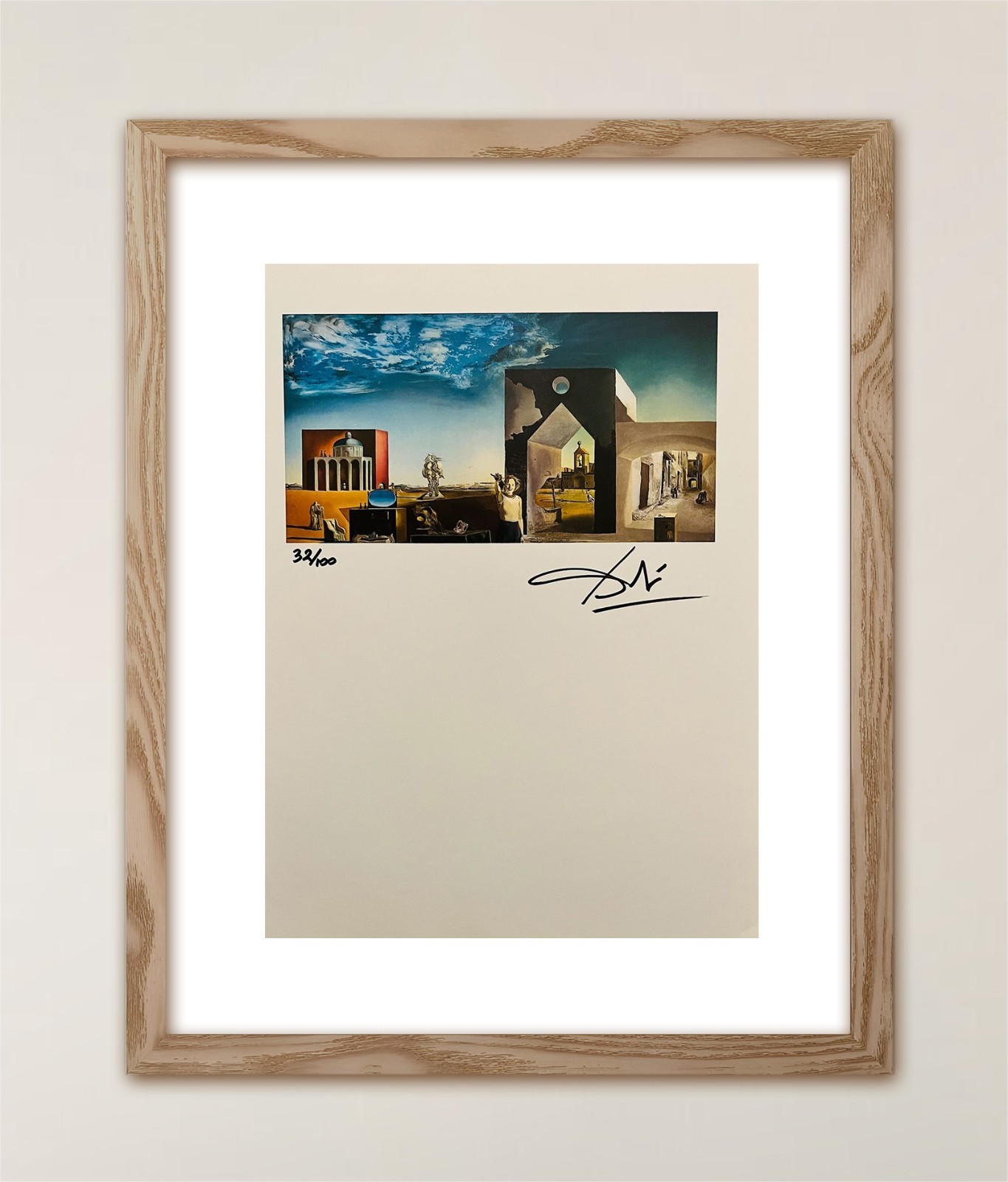 Salvador Dalí, Original Signed Print with COA and $3,500 Appraisal.*