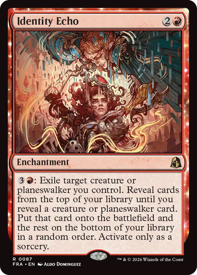 1x Identity Echo - Foil MTG - Reality Fracture - NM-Mint