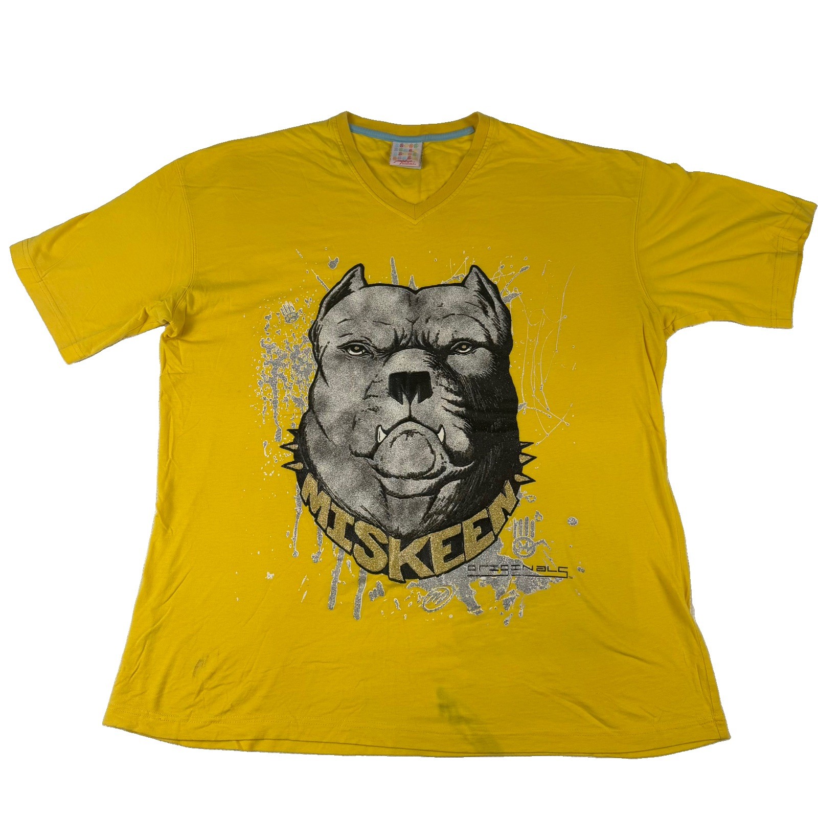 Miskeen Originals Shirt Mens 2XL Dog Hand Logo Graphic Streetwear Tee Y2K READ Miskeen Originals Shirt Mens 2XL Dog Hand Logo Graphic Streetwear Tee Y2K READ