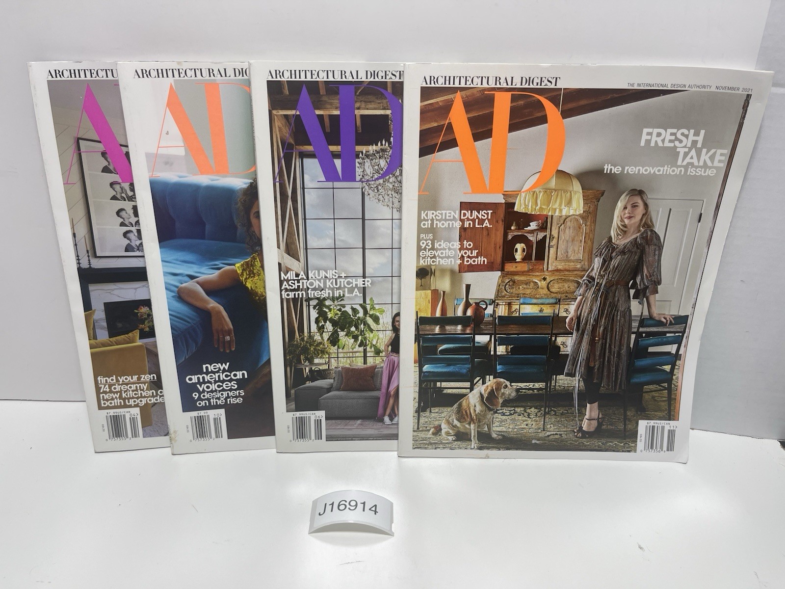 2020 & 2021 Architectural Digest Magazines Interior Design Ads Lot of 4