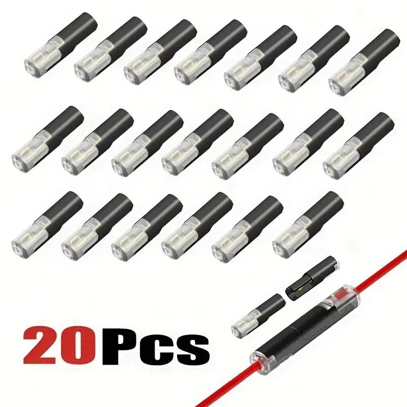 65 Pcs Quick Splice Wire Connectors 1 Way Double Wire Plug with Locking Buckle 65 Pcs Quick Splice Wire Connectors 1 Way Double Wire Plug with Locking Buckle