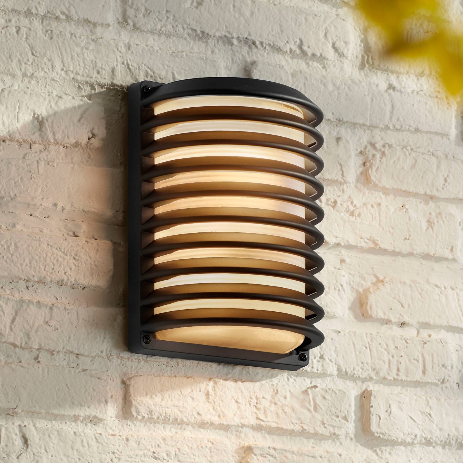 Modern Industrial Outdoor Wall Light Fixture Black 10\