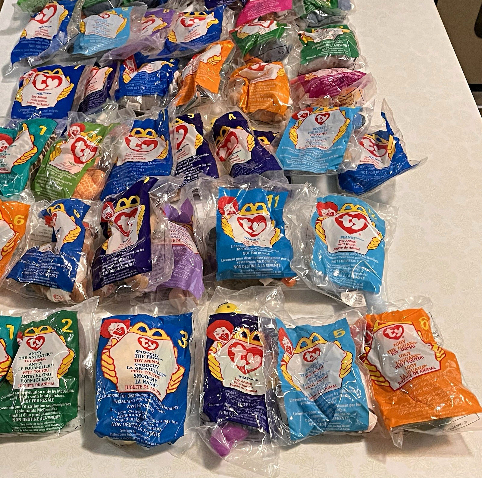 Ty McDonald’s Teenie Beanie Babies Lot Sealed in Bags 1999 Vintage