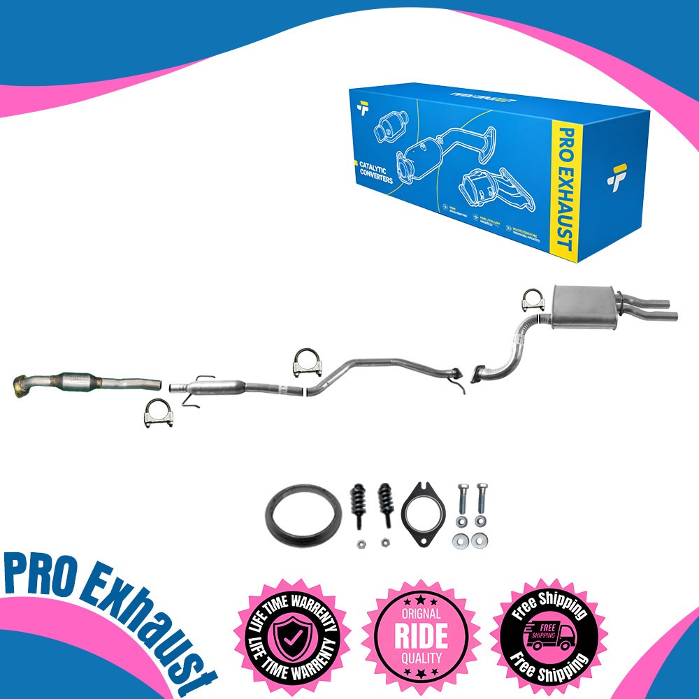 Front Catalytic+Rear Resonator+Muffler Assembly For 2009-2013 Mazda 6 2.5L New