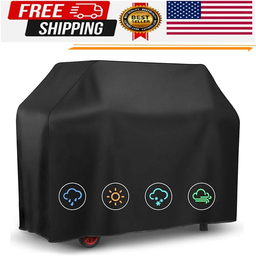 BBQ Gas Grill Cover Barbecue Waterproof Outdoor Heavy Duty UV Protection 57 Inch