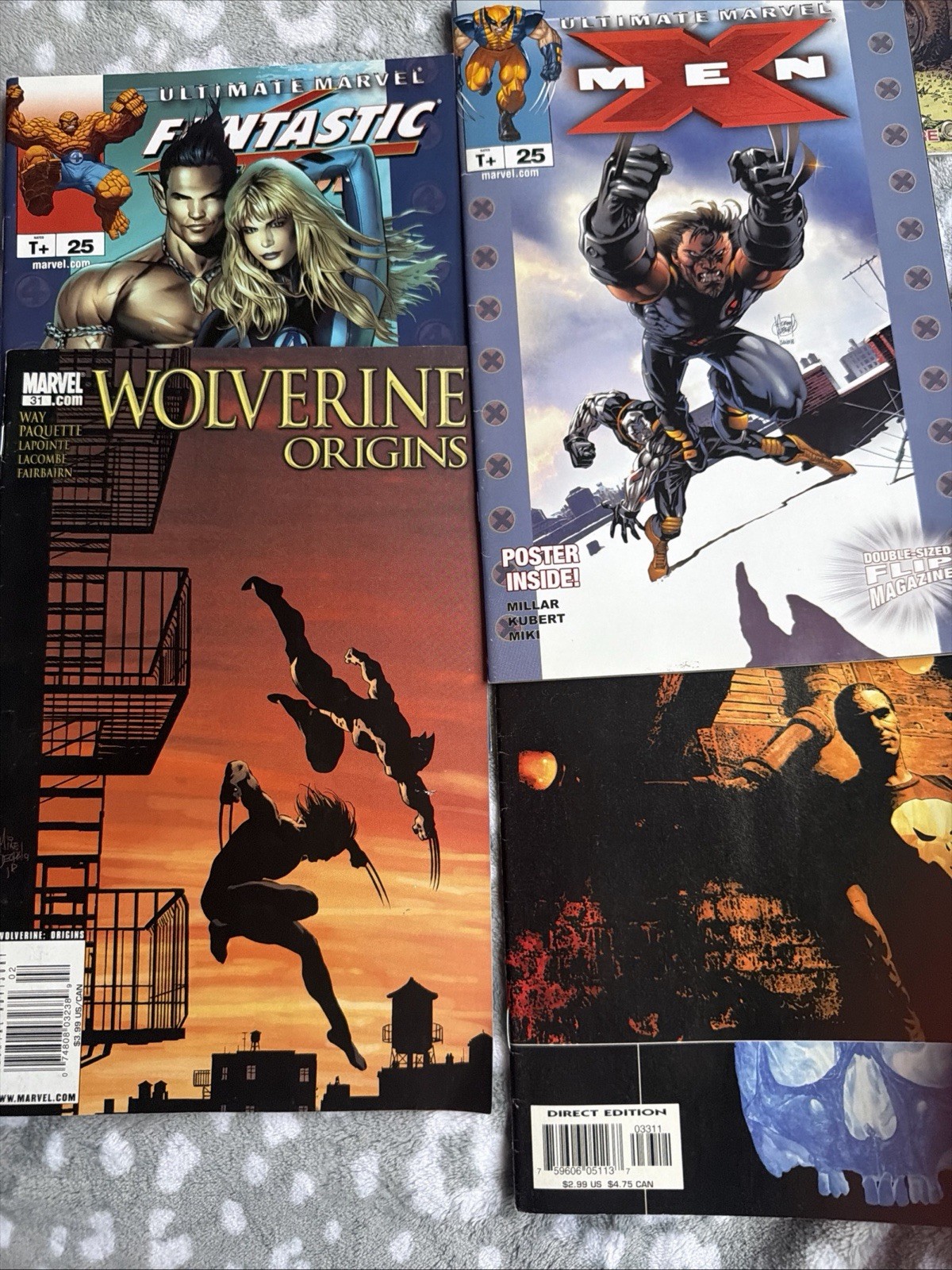 Marvel X-Men Mix Lot Of 4 Includes Wolverine Origins Marvel X-Men Mix Lot Of 4 Includes Wolverine Origins