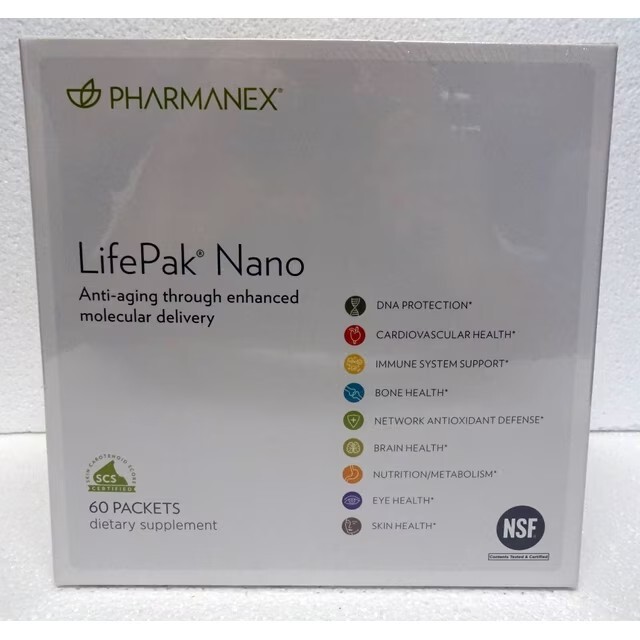 Nu Skin NuSkin Pharmanex Lifepak Nano Anti-Aging 60 packets  NEW SEALED  01/2027