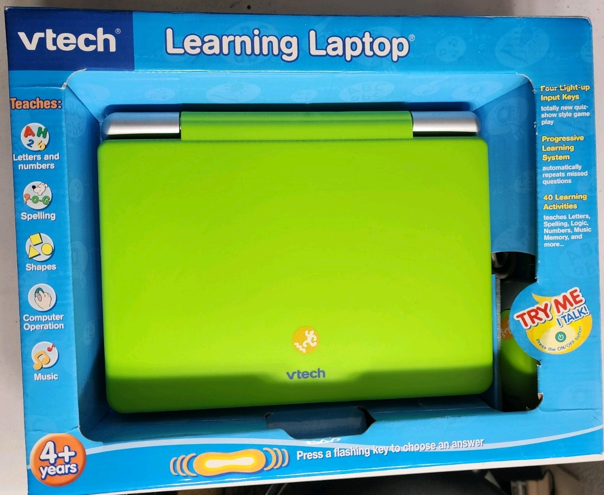 New V-Tech Learning Laptop Activities Vtg Word Fun Math