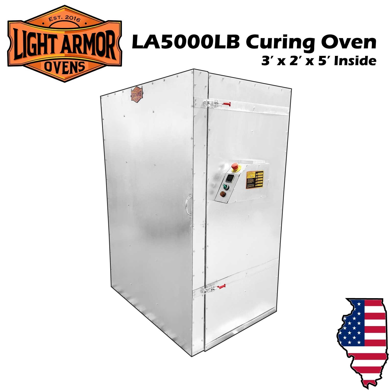 Powder Coating Oven, Cerakote Oven, Curing Oven (Inside: 3\' W x 2\' D x 5\' T)