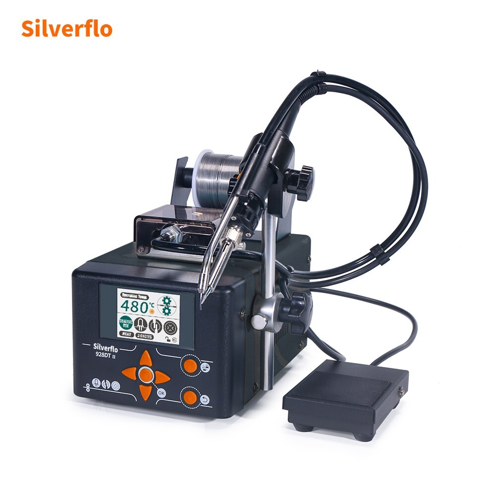 230W 928DT-II Soldering Station Auto Tin Feeder Dual Modes LCD Rework Station