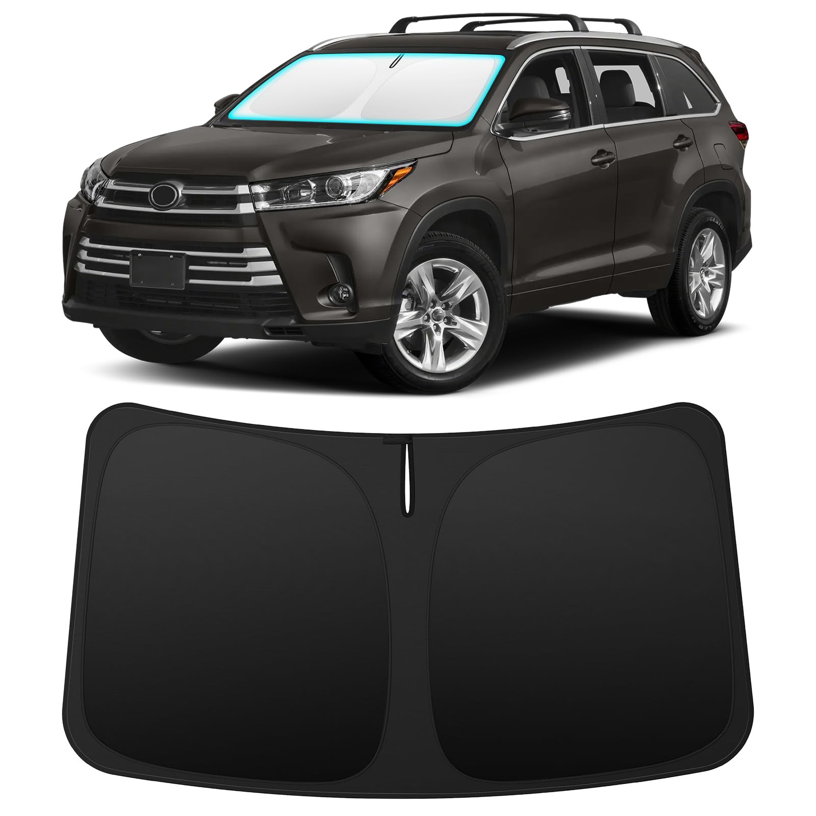 INSAUTO Windshield Sun Shade for Toyota Highlander, 2014-2019 INSAUTO Windshield Sun Shade for Toyota Highlander, 2014-2019