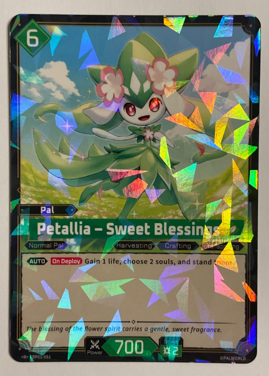 Petallia – Sweet Blessings EBP01-051 R Dawn of Palpagos Palworld NM Petallia – Sweet Blessings EBP01-051 R Dawn of Palpagos Palworld NM