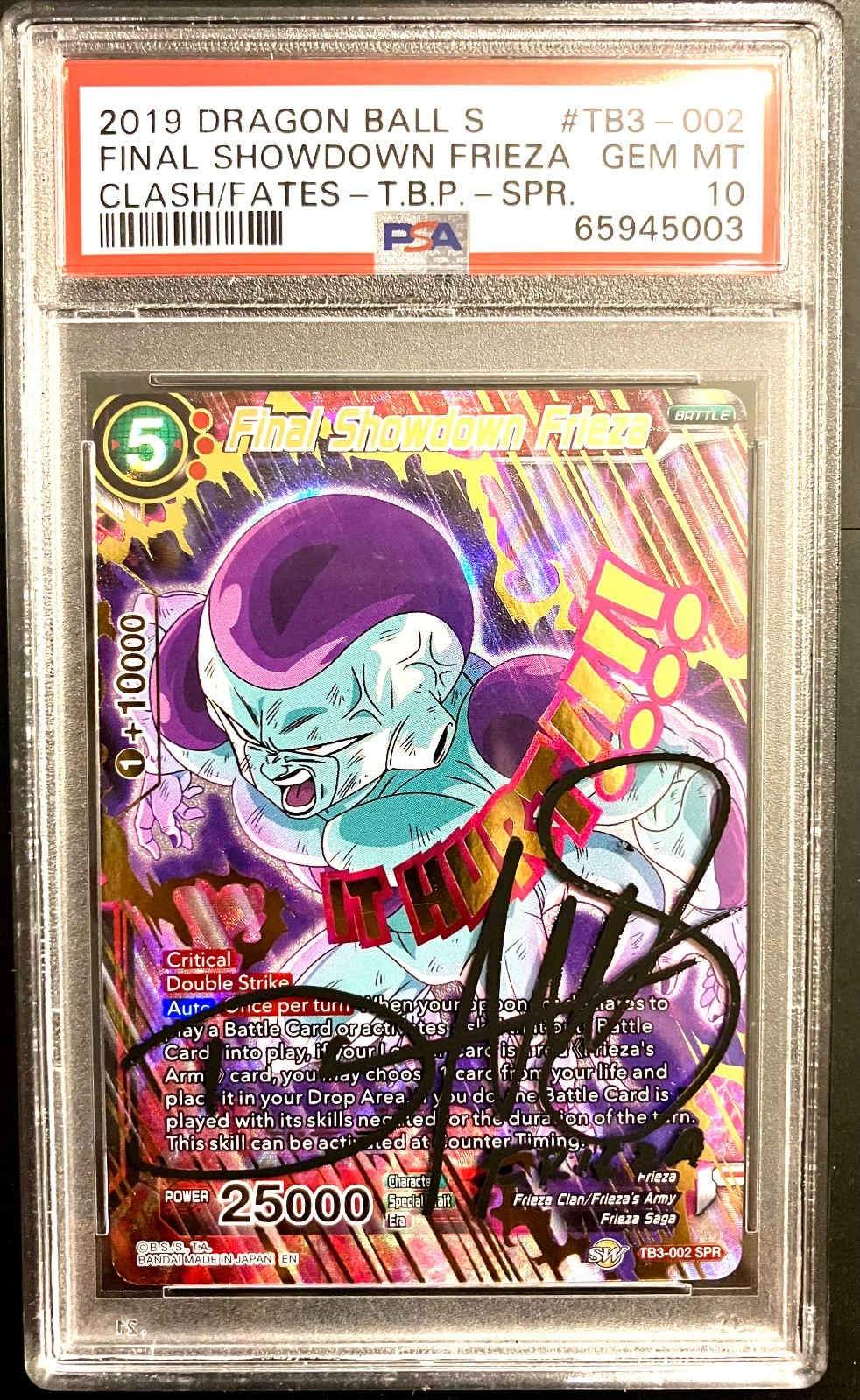 2019 Dragon Ball Signed Final Showdown Frieza SPECIAL RARE FOIL - PSA 10 2019 Dragon Ball Signed Final Showdown Frieza SPECIAL RARE FOIL - PSA 10