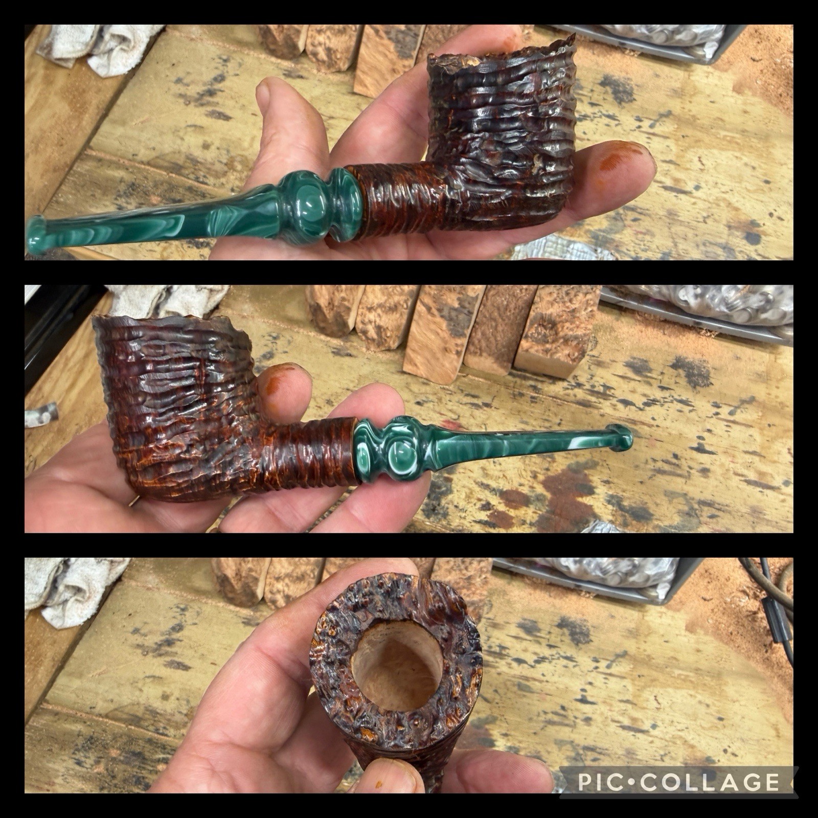 Custom made poker pipe,estate pipe,billiard pipe,brian doran, Briar Pipe
