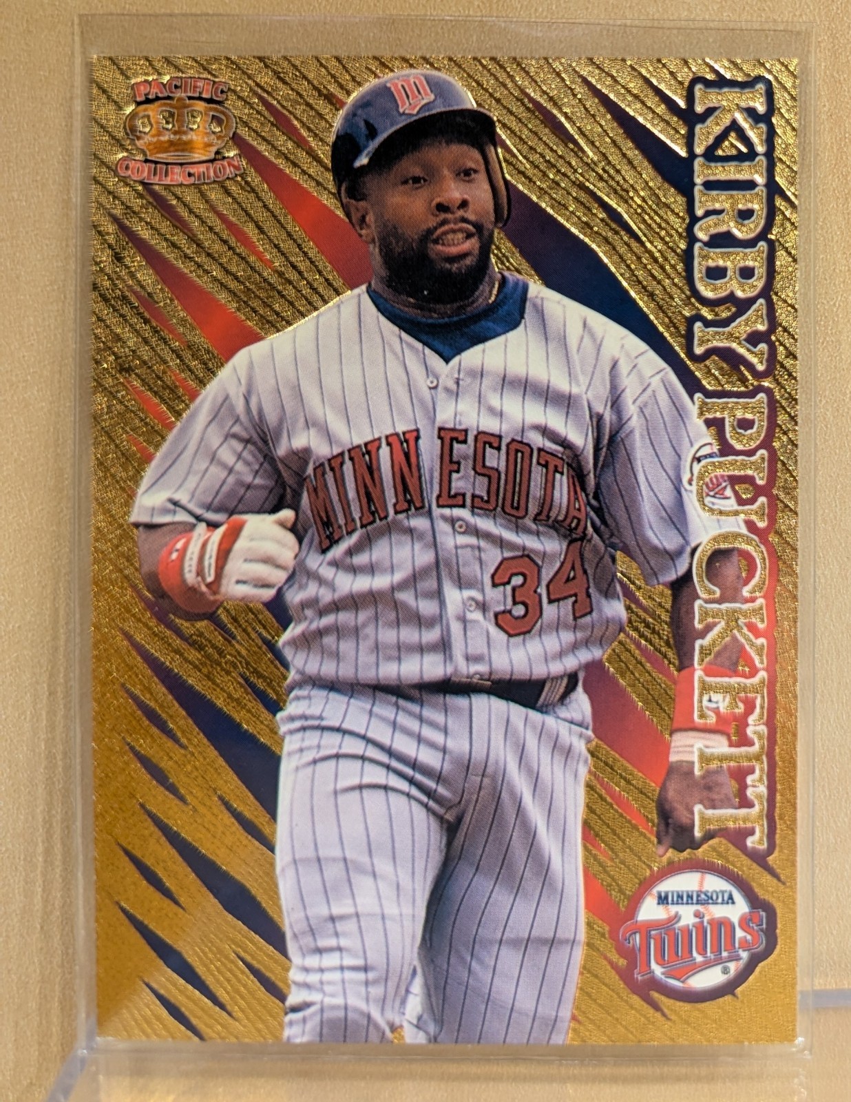 1996 Pacific PRISMS GOLD #117 Kirby Puckett Twins HOF RARE FOIL PARALLEL