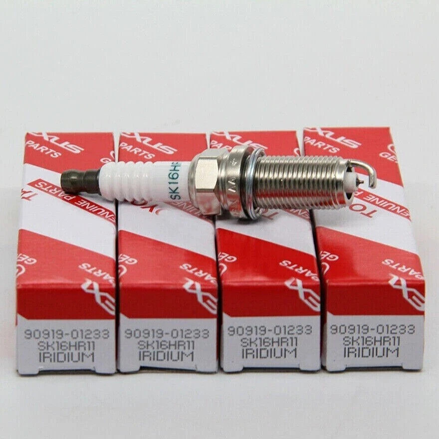 14-15 Toyota Tundra & 14-24 4RUNNER V6 4.0L Spark Plugs Set of 4, 90919-01233