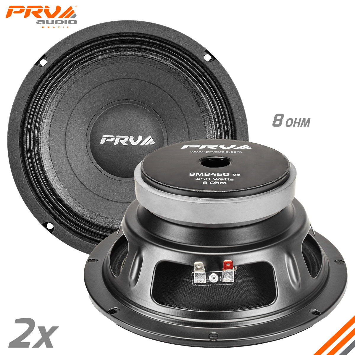 2x PRV Audio 8MB450 Midbass Car Audio 8\