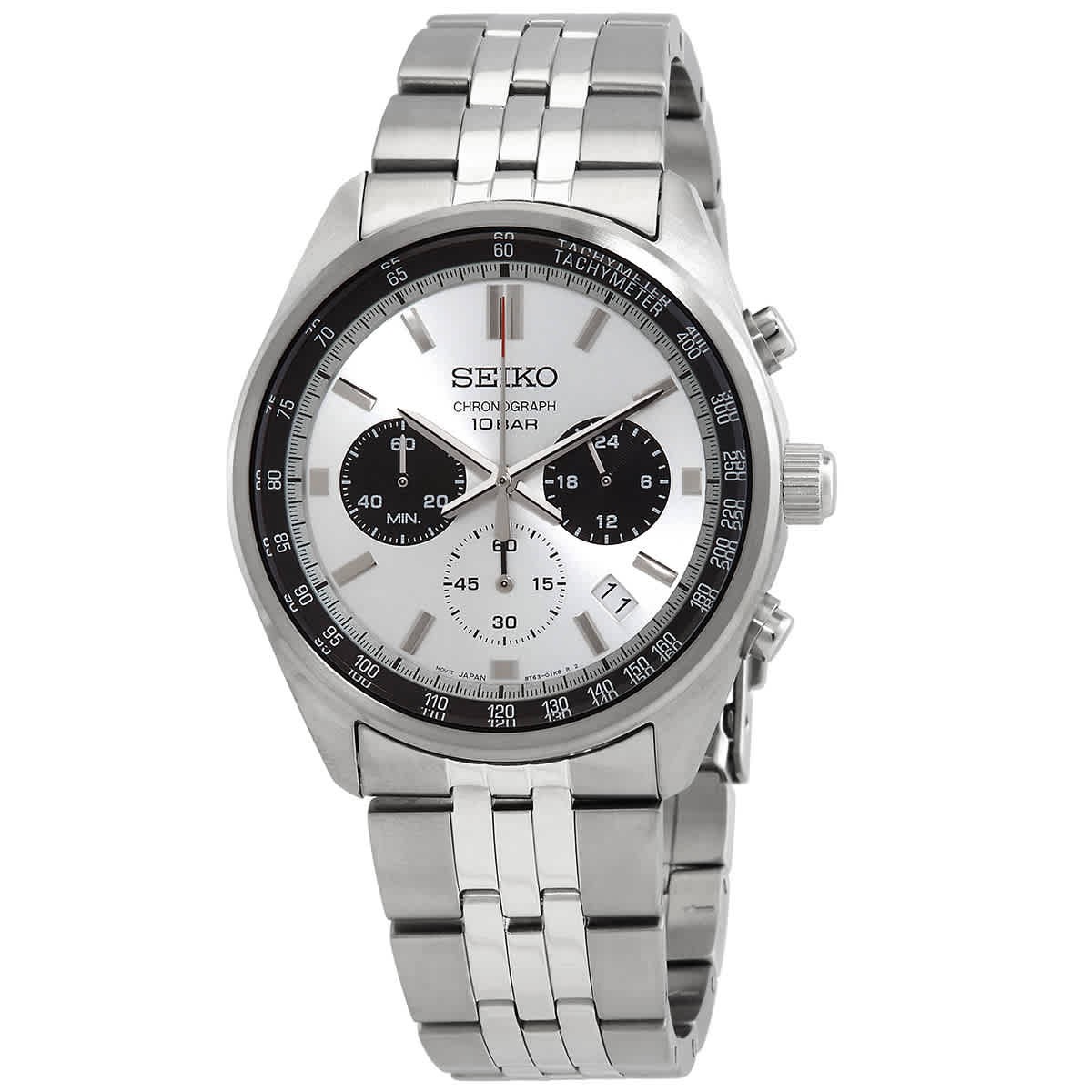 Seiko Motorsports Chronograph Quartz Silver Dial Men's Watch SSB425P1