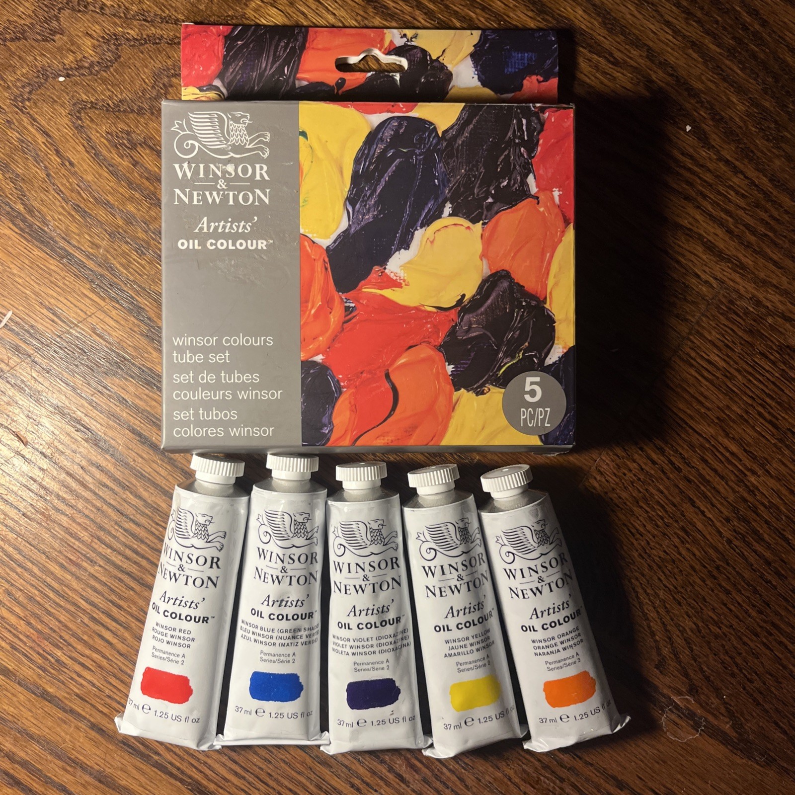 Winsor and Newton Winsor Colors 5 X 37 ml Professional Tube Art Set Boxed NIB