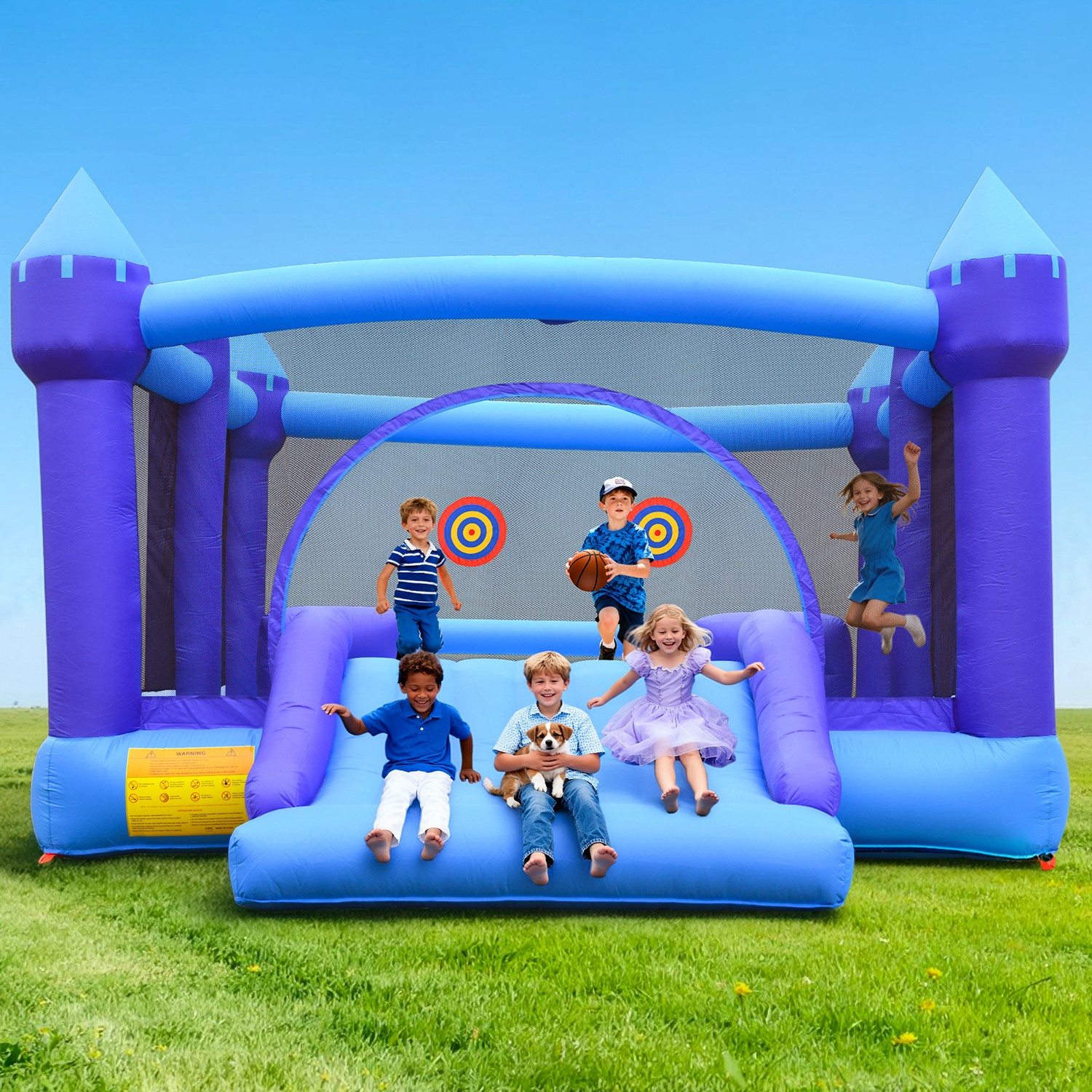 Inflatable Bounce House Heavy-duty Ready Large Outdoor Bouncer w/ Wider Slide Inflatable Bounce House Heavy-duty Ready Large Outdoor Bouncer w/ Wider Slide