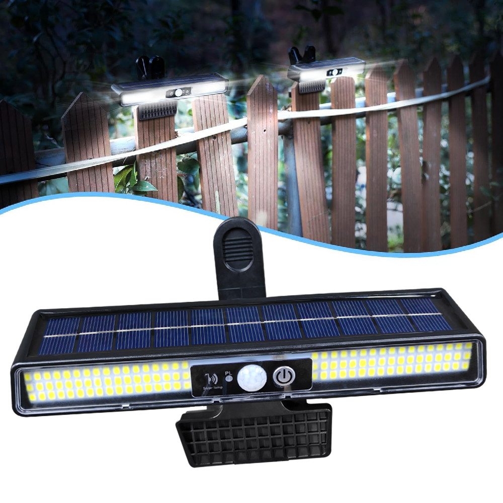 1-6PCS Solar Lights Outdoor Garden Tree Clip LED Motion Sensor Wall Garage Light