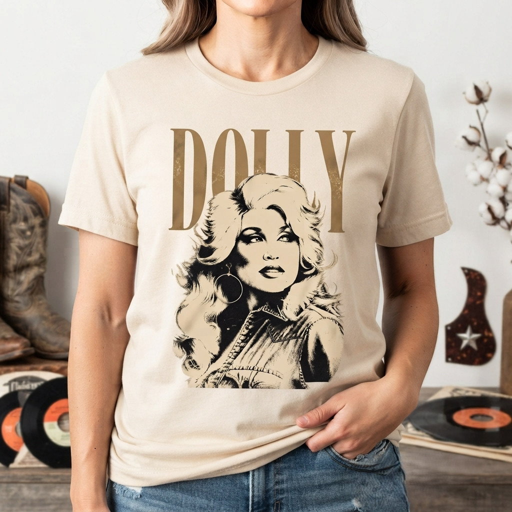 Vintage Country Music Singer Graphic T-Shirt Western Retro Tee Size S-5XL