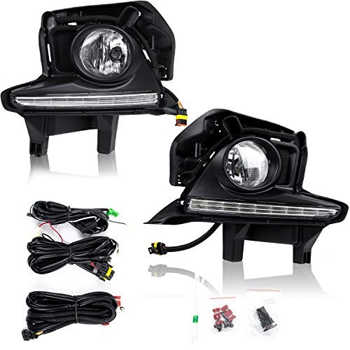, Fit For 2013-2016 Highlander LED Fog Light Bumper Lamp Kit FL7016 RP1