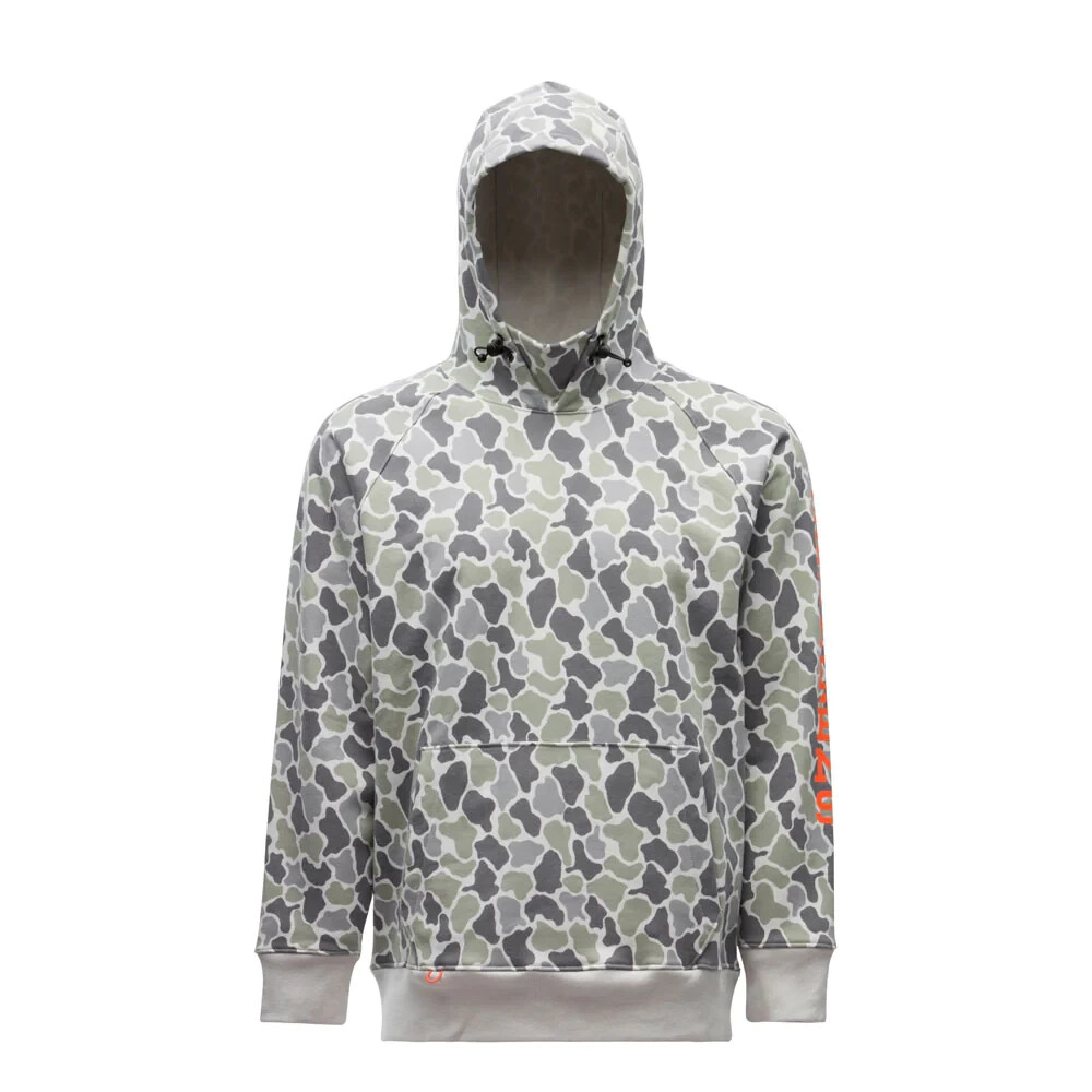 Grundens 20028-221-0014 NEW Men\'s Dillingham Tech Hoodie Tea Duck Camo SIZE M Grundens 20028-221-0014 NEW Men\'s Dillingham Tech Hoodie Tea Duck Camo SIZE M