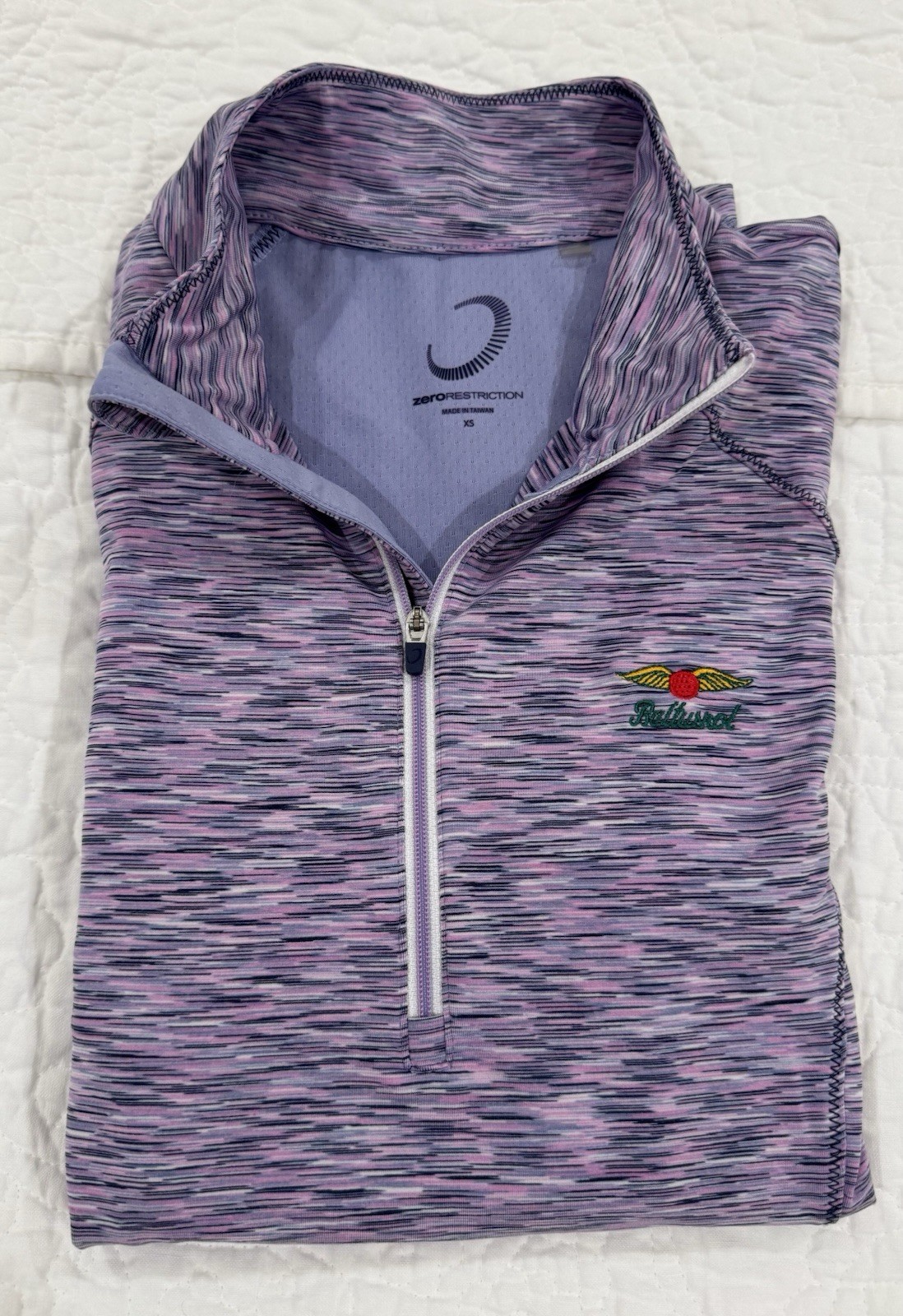 Zero Restriction Baltusrol Golf Club Women XS 1/4 Zip Pullover Pink Purple