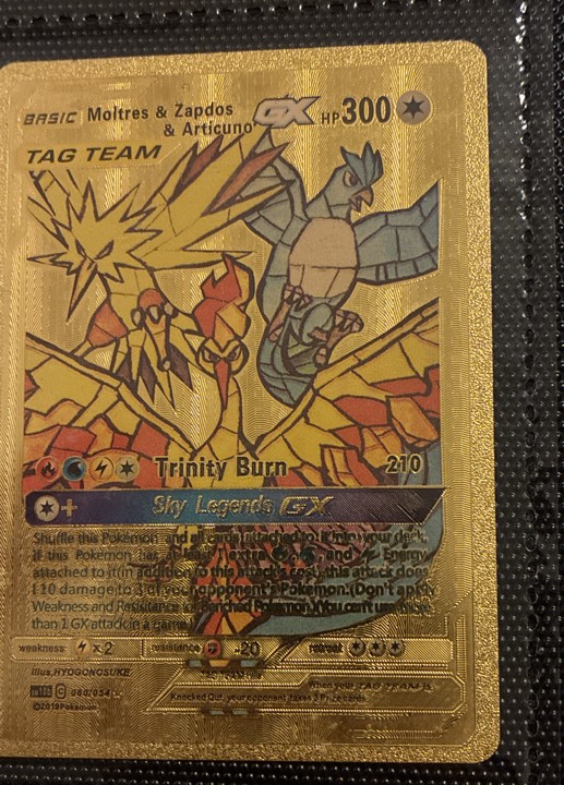 Moltres & Zapdos & Articuno GX SM210 Sm Holo Moltres & Zapdos & Articuno GX SM210 Sm Holo
