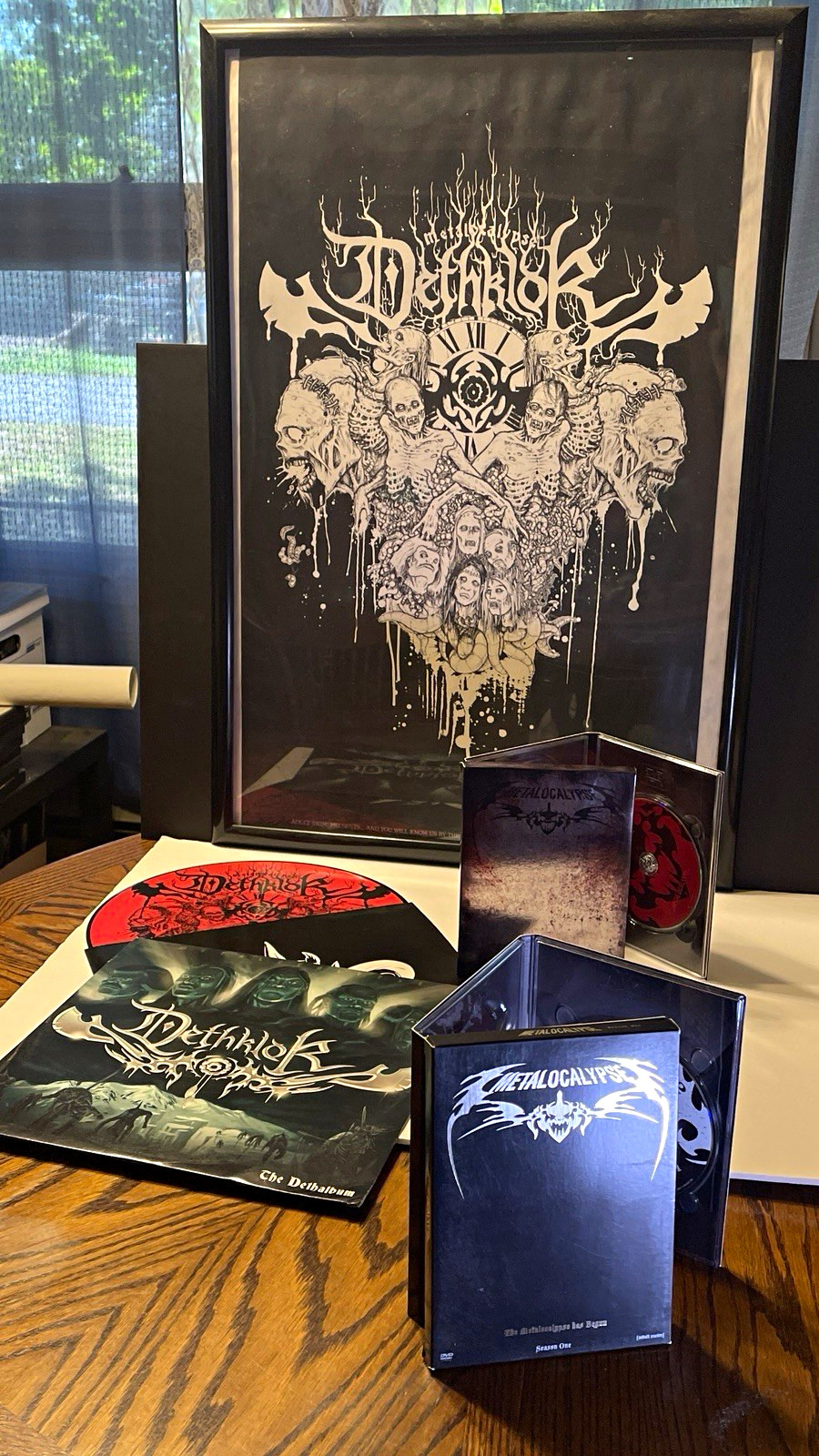 Dethklok Metalocalypse Collector Lot 2008 Picture Disc DVDs 2007 Tour Poster