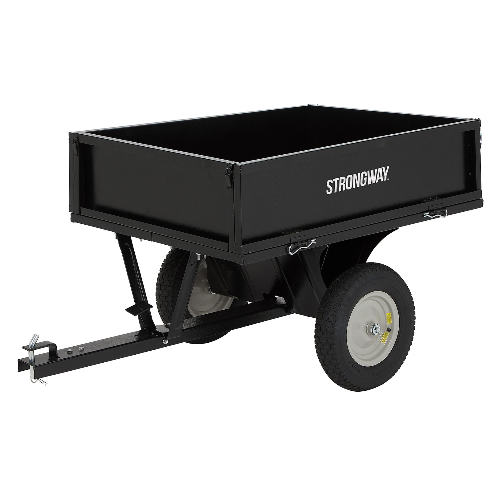 Strongway Steel ATV Trailer with Dump Bed, 500-lb. Load Capacity, 40in. x 32in.